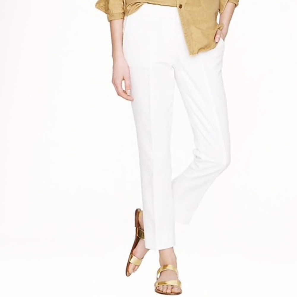 JCrew Campbell Pants - White Size 00 - NWT!